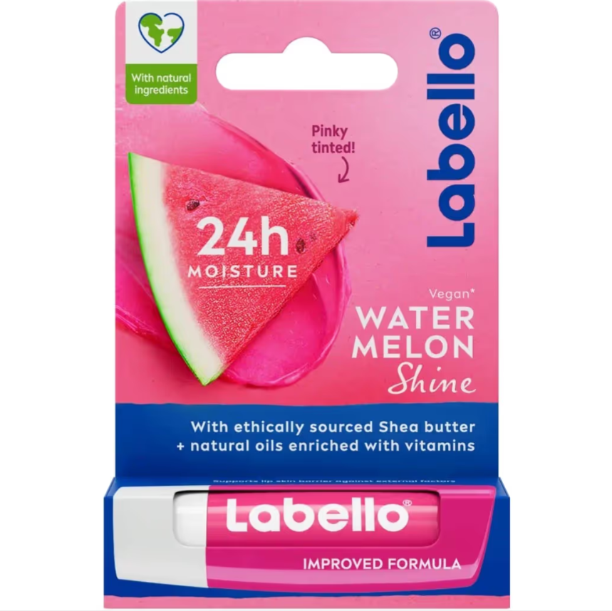 بالم مرطوب کننده لب لابلو طعم هندوانه Labello Watermelon Shine حجم 5.5 میلی لیتر
