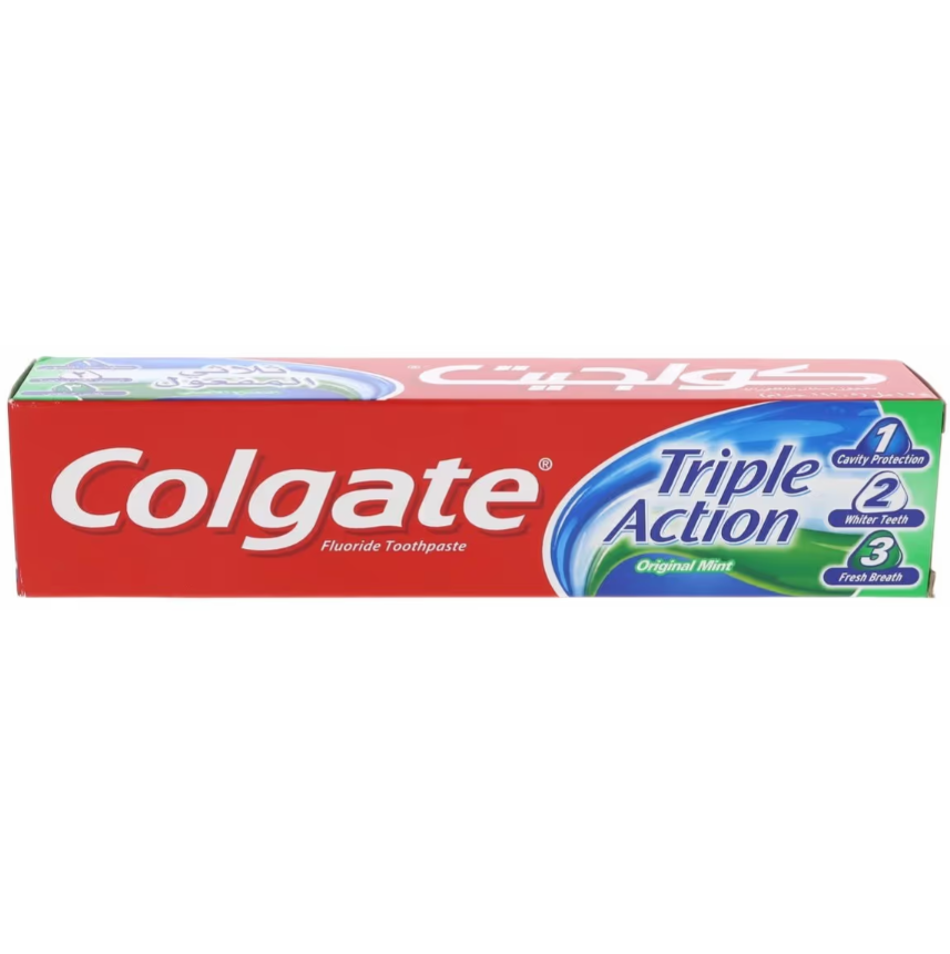 خمیردندان سه کاره کلگیت Colgate Triple Action حجم 100 میلی لیتر