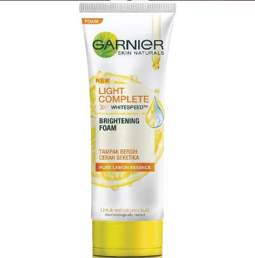 فوم شوینده و روشن کننده صورت گارنیه Garnier Light Complete حجم 100 میلی لیتر