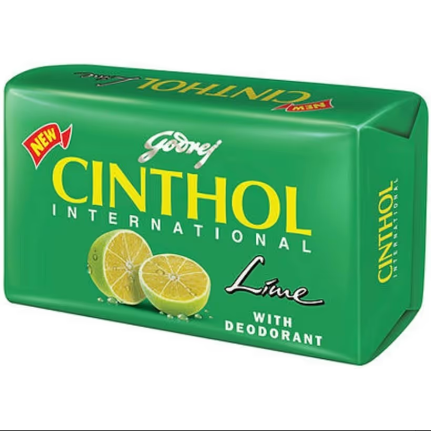 صابون شاداب کننده لیموی سینتول Cinthol Lime وزن 125 گرم